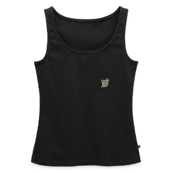 Foodbox asiatique - Débardeur bio Premium Femme - noir - Devant - AI Model Female 172 light (172cm)