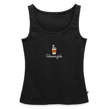 Gilmore Girls Kaffeebecher Luke's Stick - Frauen Premium Organic Tank Top - Schwarz - Vorne - AI Model Female 172 light (172cm)
