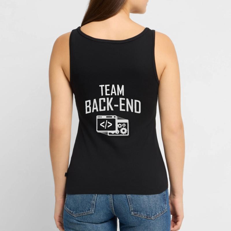 TEAM BACK-END, Programmierer, Coder, Informatiker Frauen Premium Organic Tank Top