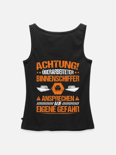 Binnenschiffer Binnenschifffahrt Binnenschiff - Frauen Premium Organic Tank Top - Schwarz