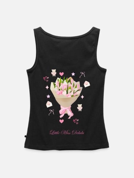 Bouquet - Frauen Premium Organic Tank Top - Schwarz