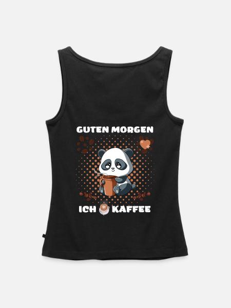 Guten Morgen - Kaffee - Frauen Premium Organic Tank Top - Schwarz