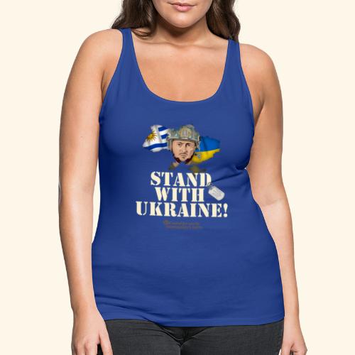 Ukraine Uruguay Fahnen - Frauen Premium Tank Top