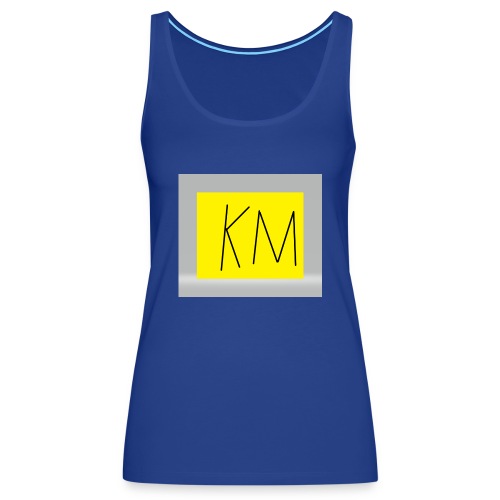 KM logo kleding - Vrouwen Premium tank top