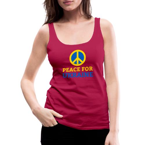 Peace for Ukraine Frieden Support Solidarität - Frauen Premium Tank Top