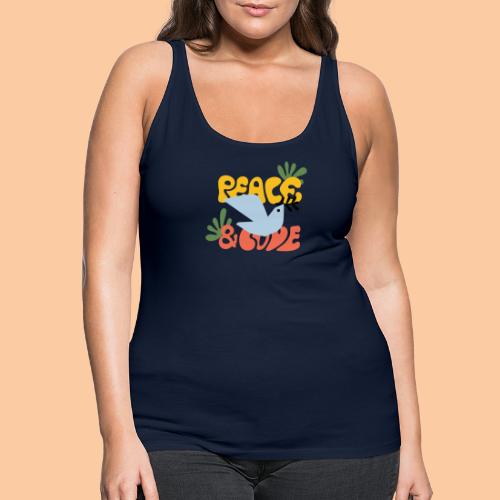 Peace, a dove of peace and love - Women's Premium Tank Top