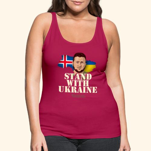 Island Stand with Ukraine - Frauen Premium Tank Top