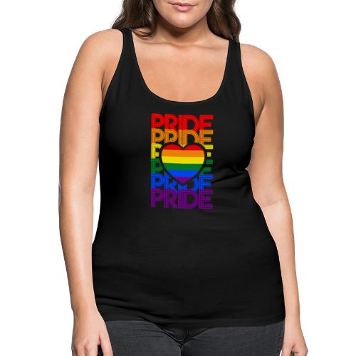 Pride Love Rainbow Heart - Frauen Premium Tank Top