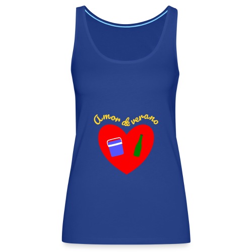 Amor de verano corazon - Camiseta de tirantes premium mujer