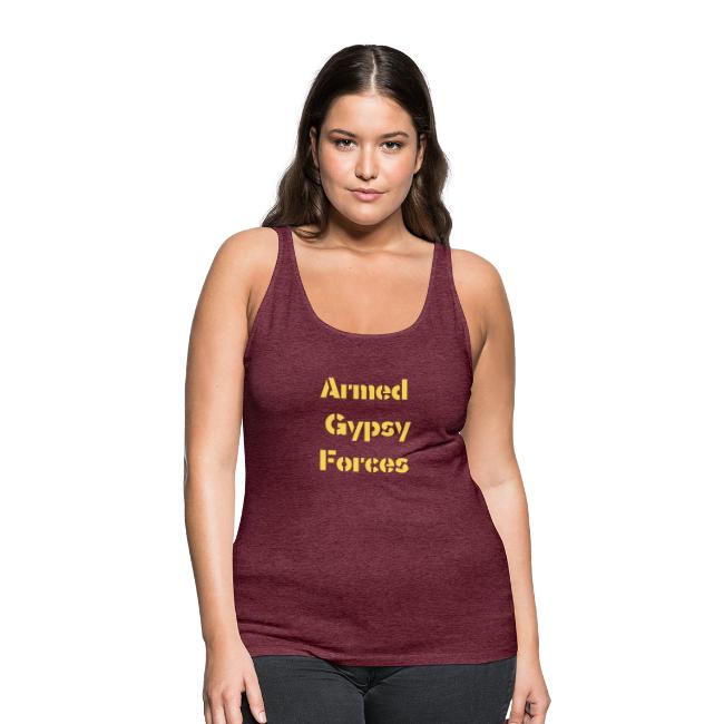 "Armed Gypsy Forces" Funny T-Shirt Design