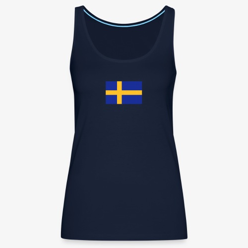 Svenska flaggan - Swedish Flag - Premiumtanktopp dam