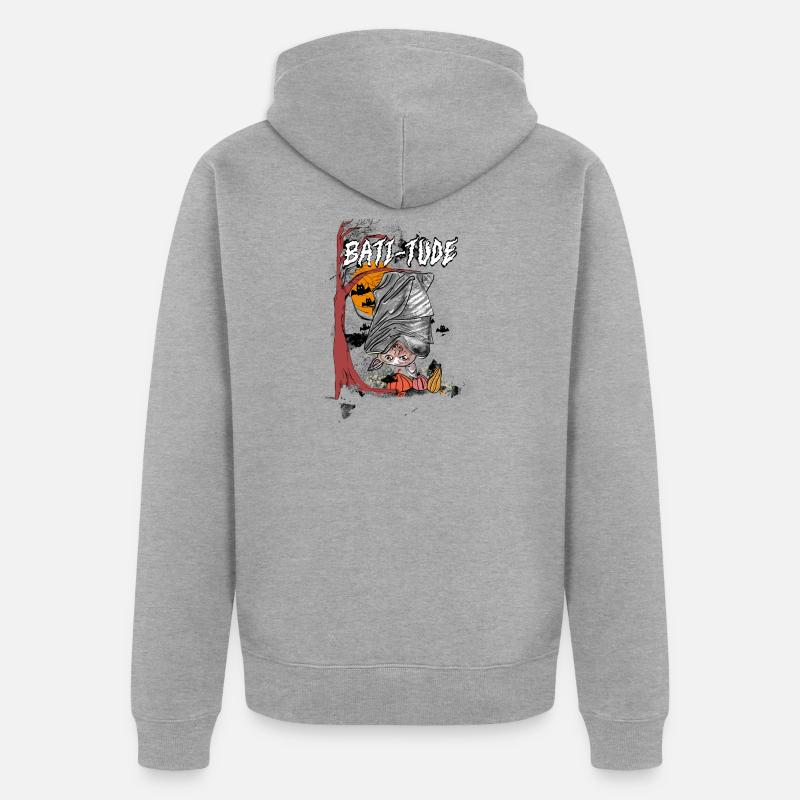 Batt-itude - Veste à capuche bio Premium Unisexe - gris chiné
