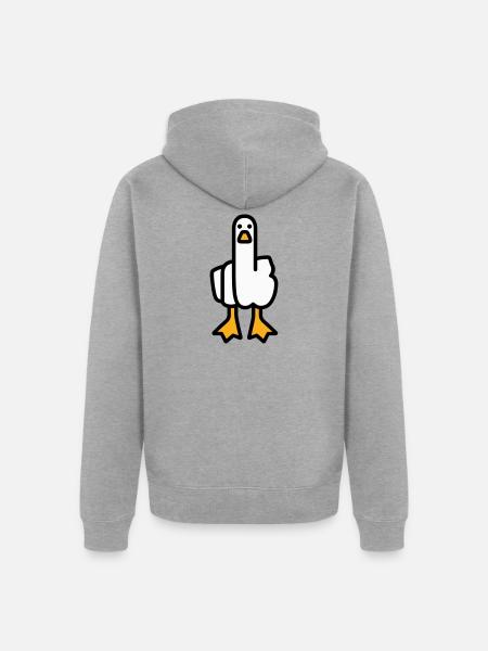 Oie de déclaration - Veste à capuche bio Premium Unisexe - gris chiné