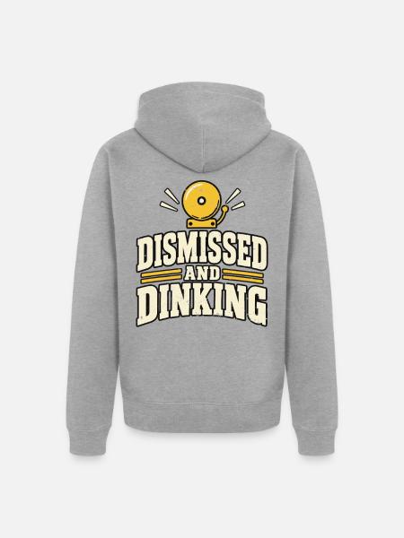 Pickleball Schläger Leidenschaft Trendsport - Unisex Premium Bio Zip Hoodie - Grau meliert