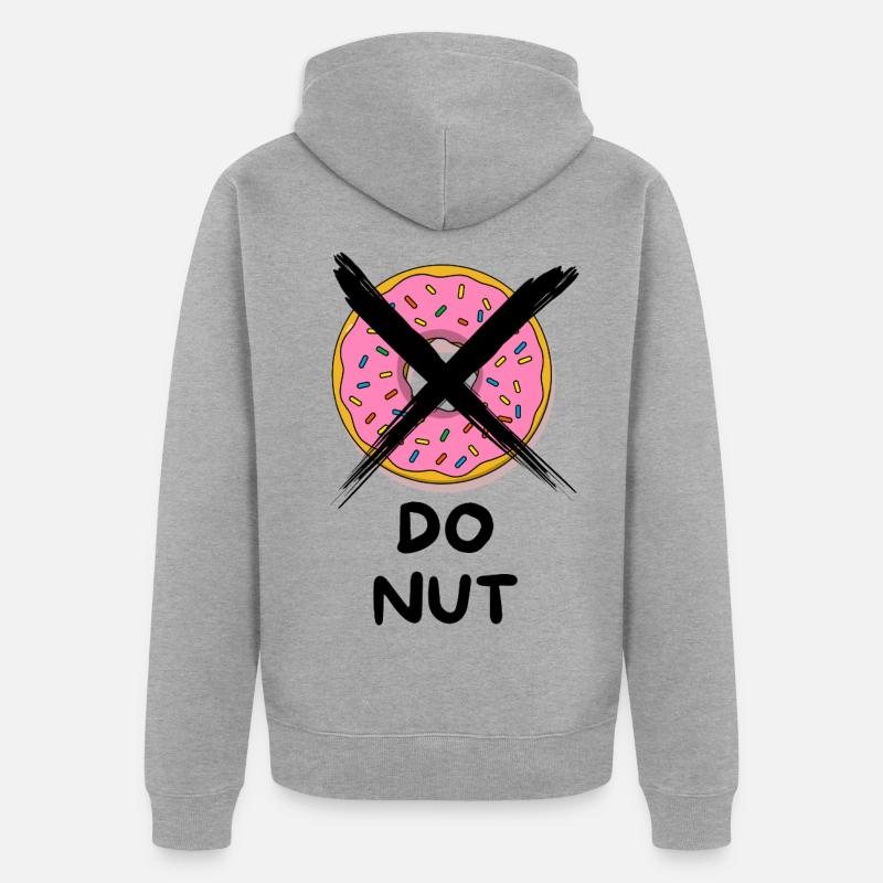 Do_Nut - Veste à capuche bio Premium Unisexe - gris chiné