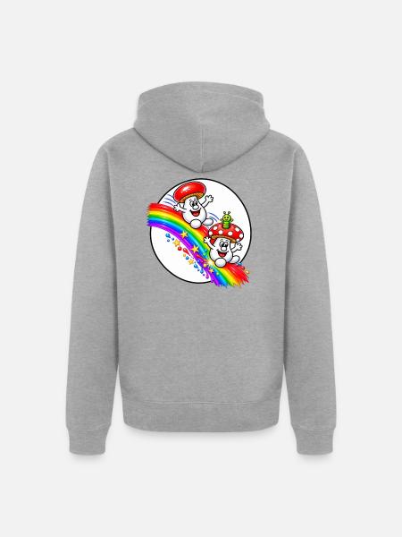 file_000000002300820a9cfff0d3fa8975d3 - Unisex Premium Bio Zip Hoodie - Grau meliert
