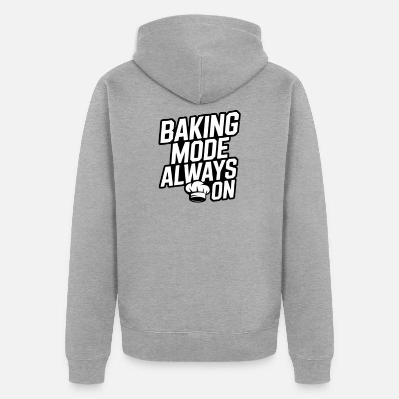 Mode de cuisson toujours activé - Veste à capuche bio Premium Unisexe - gris chiné