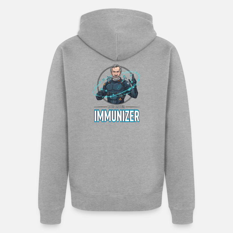 Pasteur Immunizer Armor - Veste à capuche bio Premium Unisexe - gris chiné