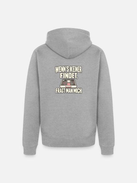 ZFA  - Unisex Premium Bio Zip Hoodie - Grau meliert