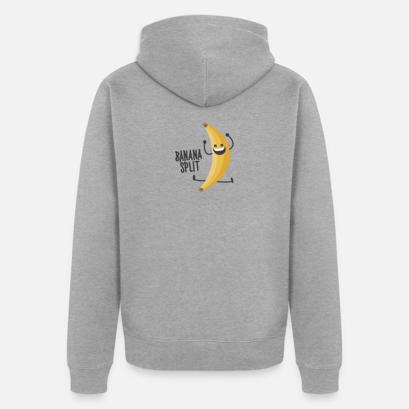Banana Split - Veste à capuche bio Premium Unisexe - gris chiné