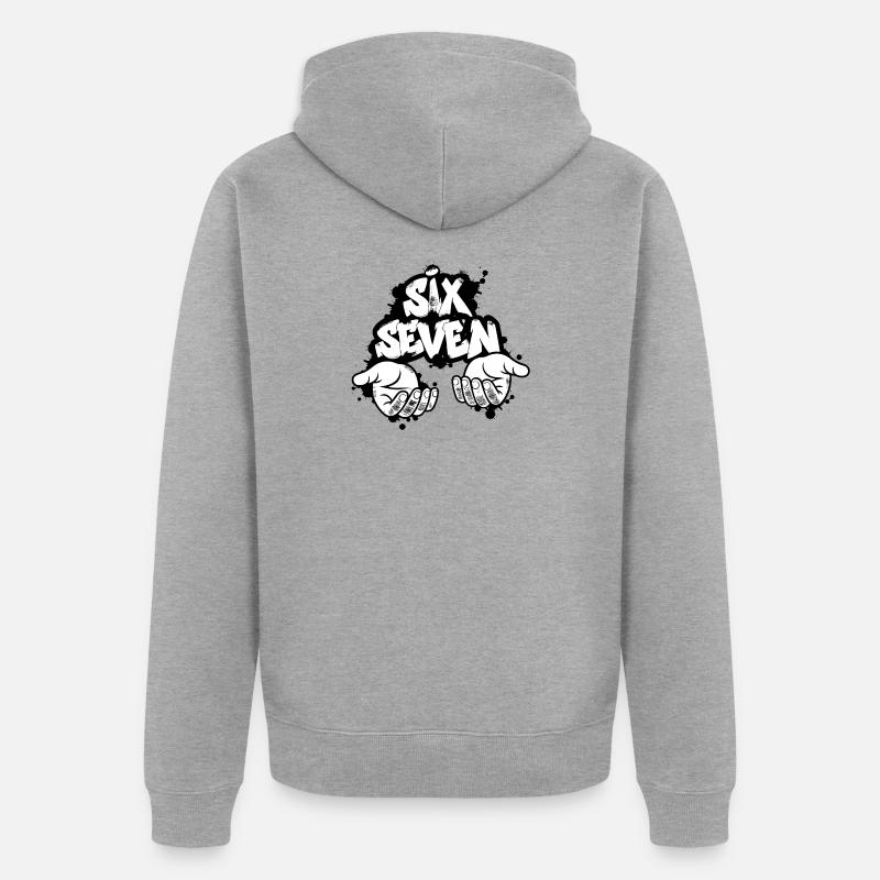 Sei Sette Graffiti - Felpa con cappuccio ecologica premium unisex - grigio melange