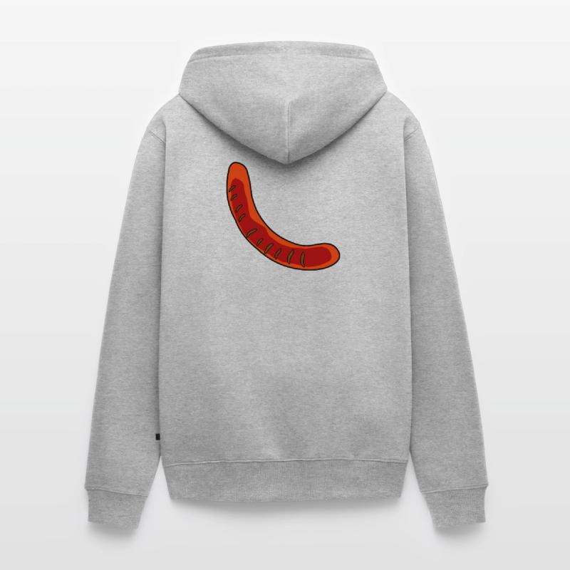 Wurst oder Bratwurst Unisex Premium Bio Zip Hoodie