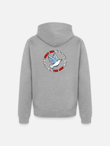 The one Lord - Unisex Premium Bio Zip Hoodie - Grau meliert