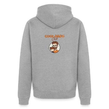 Cool Dads Club Papa Vatertag Tochter Sohn Geschenk - Unisex Premium Bio Zip Hoodie - Grau meliert - Hinten - Nico (187cm)