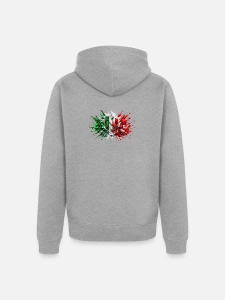 89DC871F-5682-4257-8E1D-EFF6AFE5C3EC - Unisex Premium Bio Zip Hoodie - Grau meliert