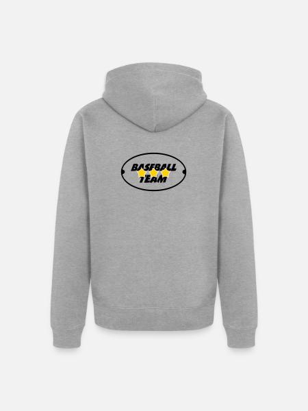 Baseball Team - Sport - Unisex Premium Organic Zip Hoodie - heather grey