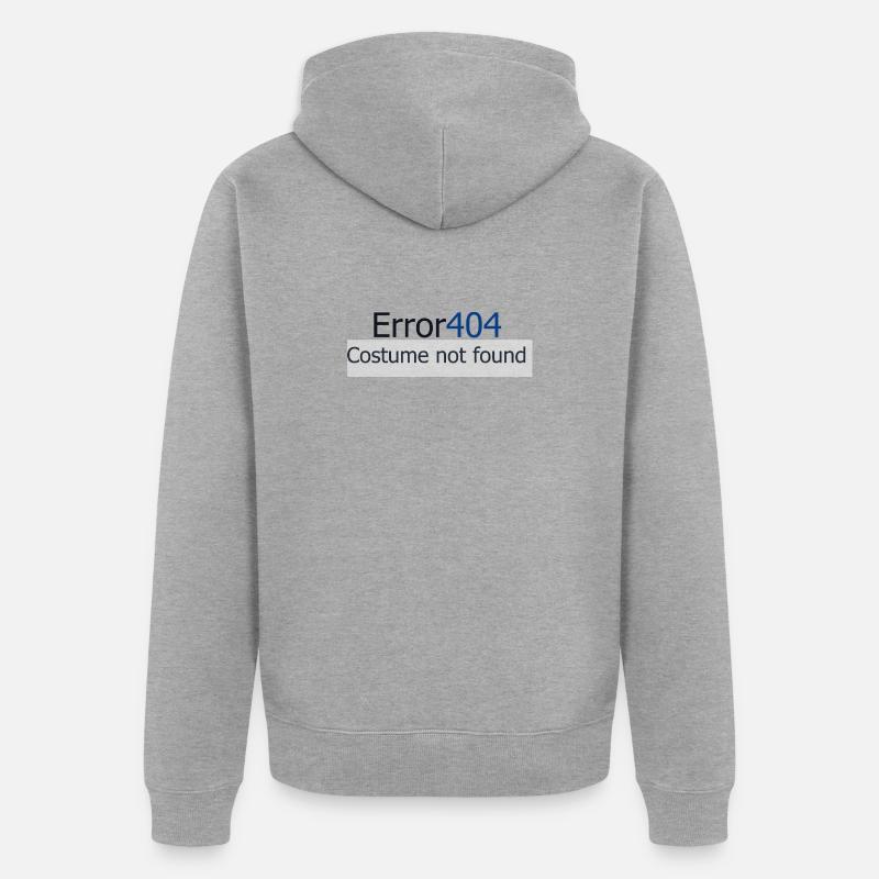 Error 404 - Veste à capuche bio Premium Unisexe - gris chiné