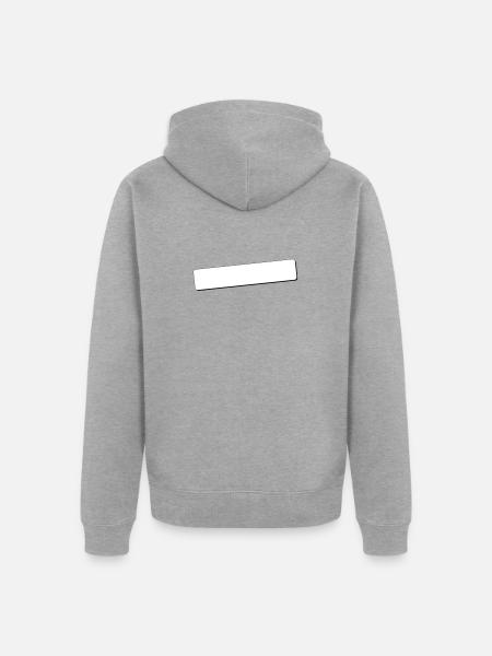 Skrivefelt runde hjørner | skygge | Vektor illustrasjon - Premium økologisk unisex-hettejakke - gråmelert