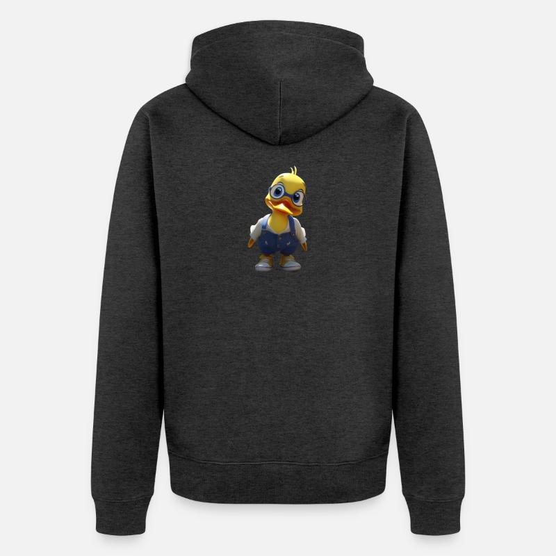 Canard sucré - Veste à capuche bio Premium Unisexe - anthracite chiné