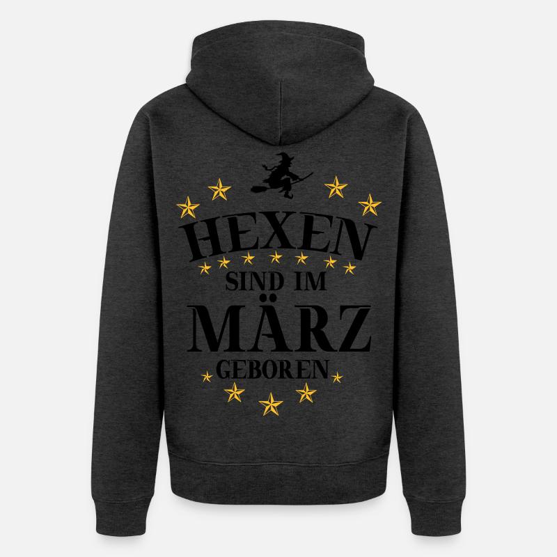 Sorcières de mars - Veste à capuche bio Premium Unisexe - anthracite chiné
