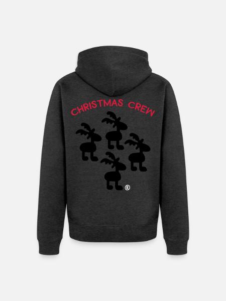 Christmas - Unisex Premium Organic Zip Hoodie - heather anthracite