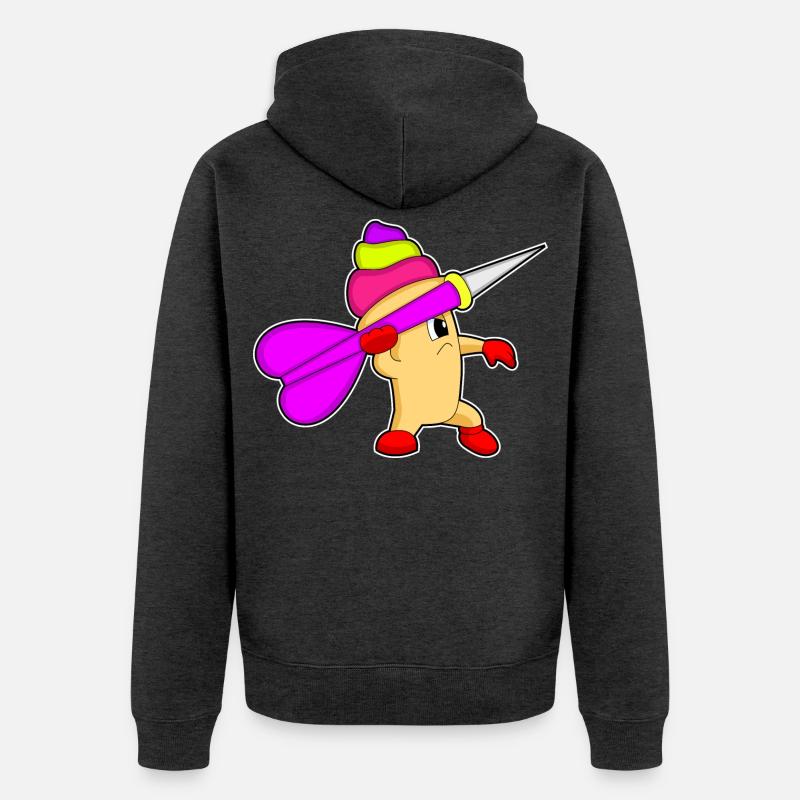 Pince à cupcakes Dartpfeil - Veste à capuche bio Premium Unisexe - anthracite chiné