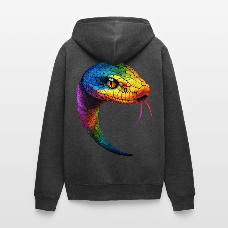 Snake Python Cobra Mamba Rattlesnake Snake Unisex Premium Organic Zip Hoodie