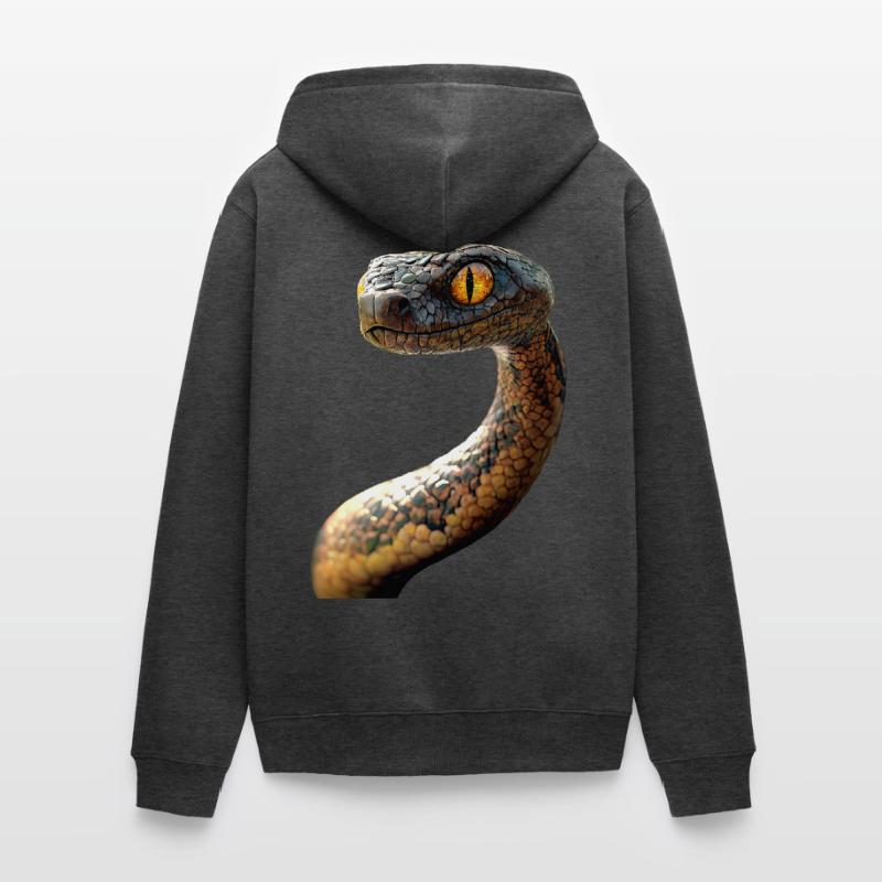 Serpent Python Cobra Mamba Serpent à sonnettes Serpent Veste à capuche bio Premium Unisexe