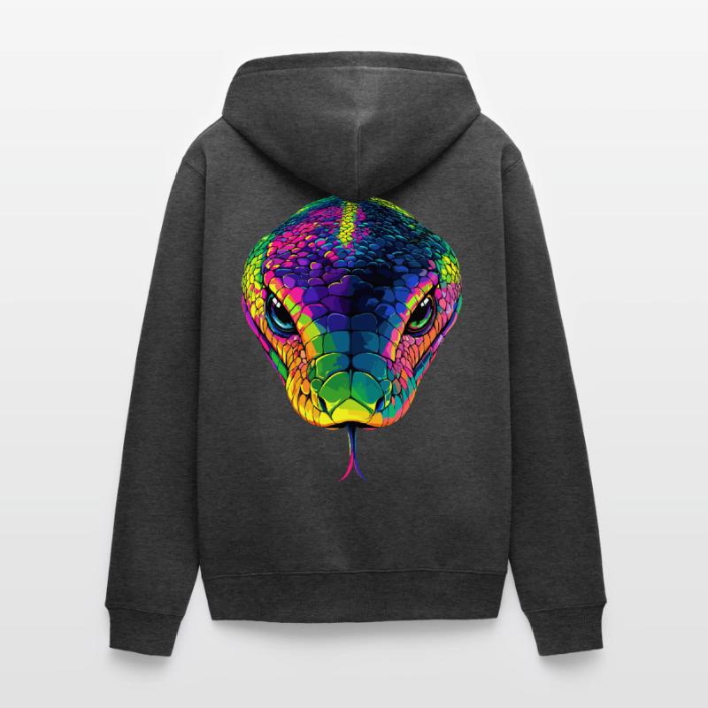 Serpent Python Cobra Mamba Serpent à sonnettes Serpent Veste à capuche bio Premium Unisexe