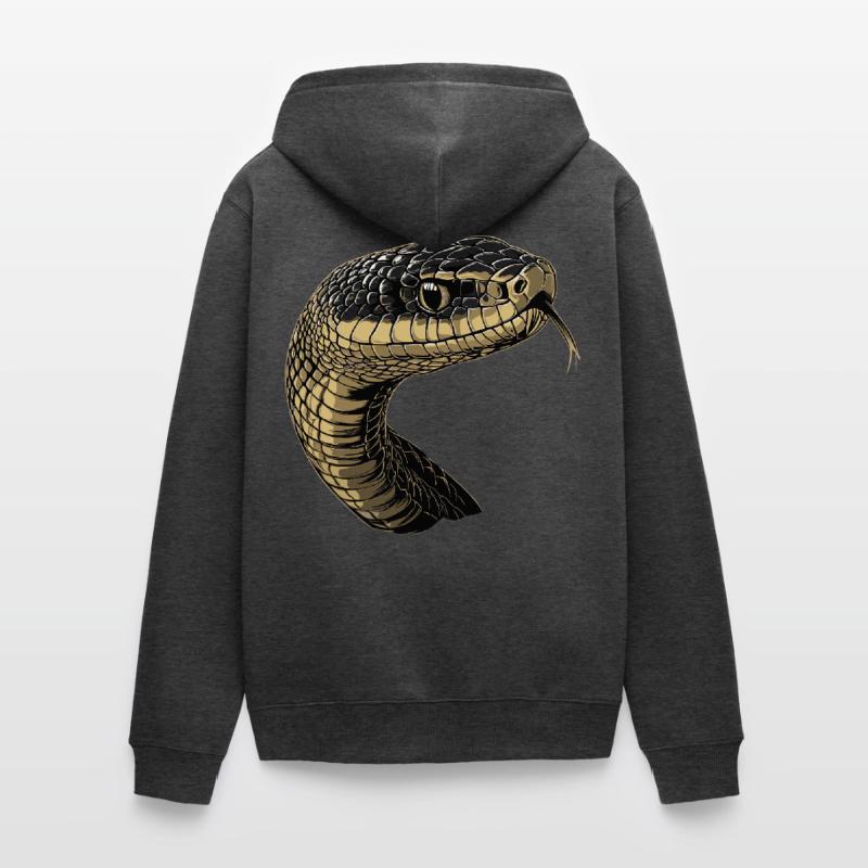 Serpent Python Cobra Mamba Serpent à sonnettes Serpent Veste à capuche bio Premium Unisexe