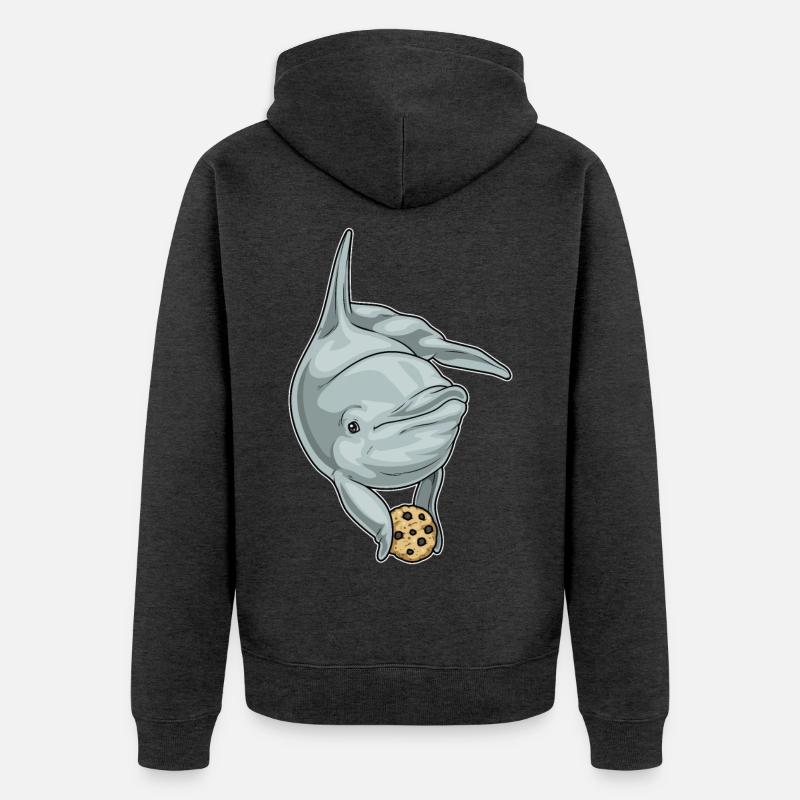 Biscuit dauphin - Veste à capuche bio Premium Unisexe - anthracite chiné