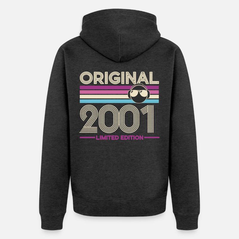 Original 2001 Édition Limitée - Veste à capuche bio Premium Unisexe - anthracite chiné
