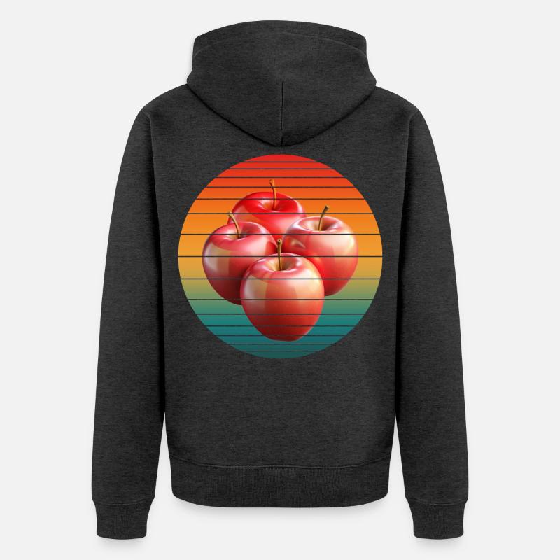 Fruit de la pomme - Veste à capuche bio Premium Unisexe - anthracite chiné