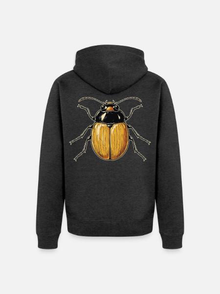 Kaefer Maikaefer Suesser Hirschkaefer Insekten - Unisex Premium Bio Zip Hoodie - Anthrazit meliert