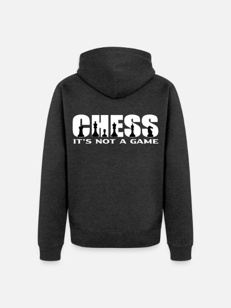 Chess - Unisex Premium Bio Zip Hoodie - Anthrazit meliert