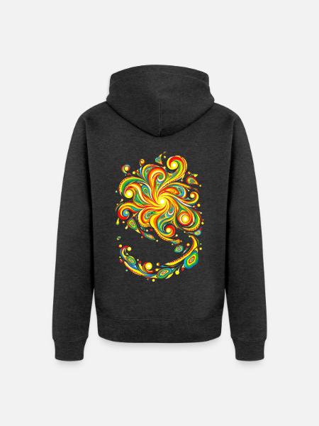 Arka - Unisex Premium Bio Zip Hoodie - Anthrazit meliert
