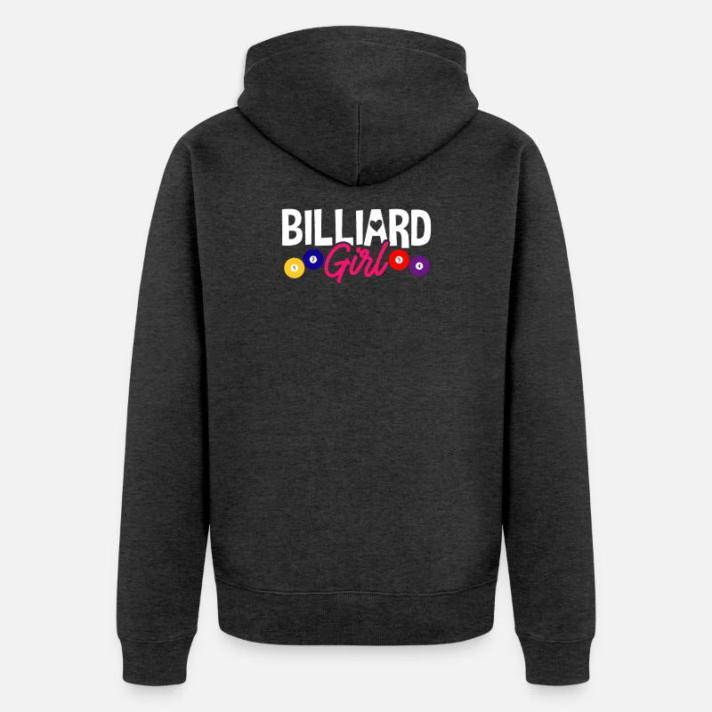 Billard Billard Piscine - Veste à capuche bio Premium Unisexe - anthracite chiné