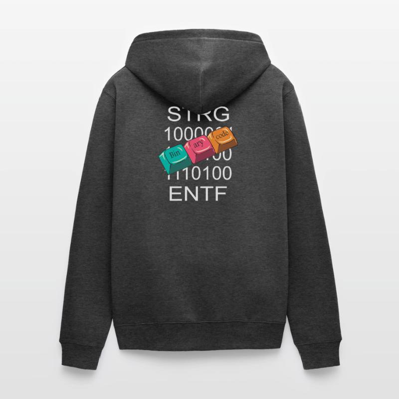Computer Nerd Unisex Premium Bio Zip Hoodie