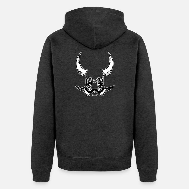 Démon farceur ! By Pousse2Bambou ! v2 - Veste à capuche bio Premium Unisexe - anthracite chiné