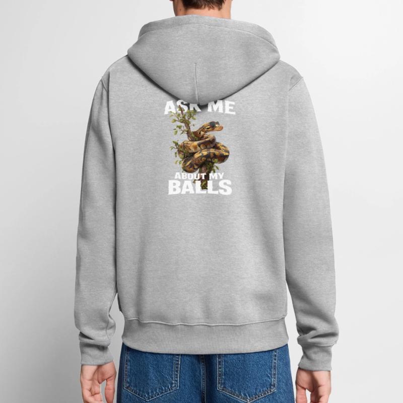 Python roi Serpents Amateurs de terrarium Python Veste à capuche bio Premium Unisexe